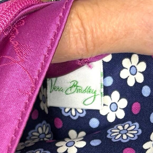 Vera Bradley Travel Wallet Boysenberry Purple Paisley Slim Flat Clutch NWT - Picture 5 of 9